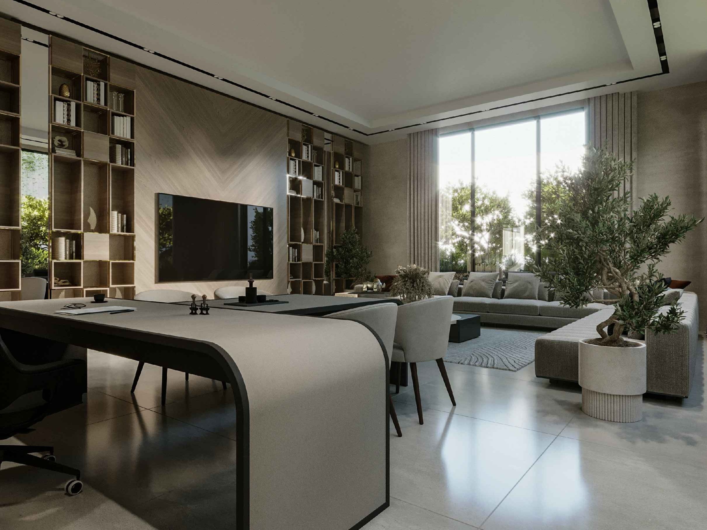 Private Residence — Library Lounge